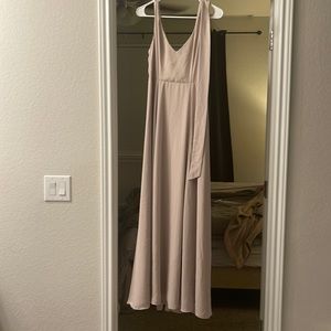 Show me your Mumu Jenn dress. Soft beige chiffon color